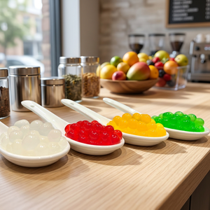 Perles de boba éclatantes à la myrtille de haute qualité, 3,2 kg, boîte et bouteille, ingrédients pour smoothies - Product Image 2