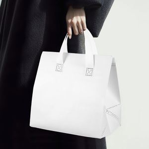 <b>Small</b> Insulated Take Away <b>Bag</b> Disposable Food Cooler <b>Bag</b> for Lunch Grocery Shopping <b>Bag</b> Foil Lined Thermal Pouch Wholesale - Product Image 2