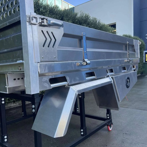 Bâche de benne en aluminium de haute qualité pour pick-up double cabine avec boîtes à outils sous la benne pour un rangement sécurisé et une utilisation commerciale - Product Image 4