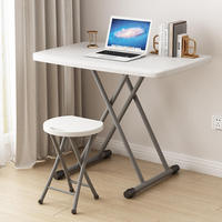Table de pique-nique pliante rectangulaire pour jardin Table et chaise en métal d'extérieur Valise portable en plastique Table pliante