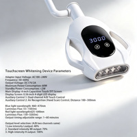 Blanchisseur de dents 10 LED, lumière 3 couleurs, écran tactile TFT 4 pouces, contrôle double canal A/B 60W pour usage en clinique dentaire