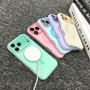 Funda Magnética de Lujo para Teléfono, con Acabado Mate, Compatible con Carga Inalámbrica, para <span class=keywords><strong>iPhone</strong></span> 18, 17, 16E, 15, 14 Plus, 13, 12, <span class=keywords><strong>11</strong></span> Pro Max, de Silicona - Product Image 4