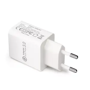 EU AU plug QC 18W adattatore per caricabatterie da parete USB per smart phone Tablet GPS MP3 MP4 auricolare per fotocamera digitale