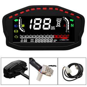 Motorcycle Tachometer Motorbike Digital Speedometer LCD Odometer Indicator Motocross <strong>Water</strong> <strong>Temperature</strong> ATV Meter ABS Fuel <strong>Gauge</strong> - Product Image 3