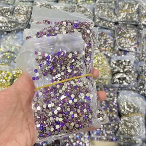 คริสตัลสโตนแบบหลังแบน Whatstone SS3-SS50 ไม่ใช่แบบ Hotfix คริสตัลแก้ว Rhinestone ขายส่ง สำหรับสติ๊กเกอร์ติดเล็บ DIY ทำเล็บ 3 มิติ - Product Image 5