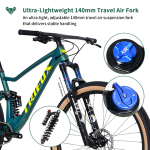 Bicicleta de Montaña SHIMANU de 12 Velocidades, 29 Pulgadas, Cuadro de Fibra de Carbono, Frenos de Disco Hidráulicos, Todoterreno, Ruedas de Aleación de 29 Pulgadas, para Adultos - Product Image 3