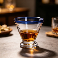 Verres à vin en cristal sans plomb en gros pour ensemble de coupes en verre, fabriqués à la machine, à long pied, couleur personnalisable, gris fumé, capacité 460 ml