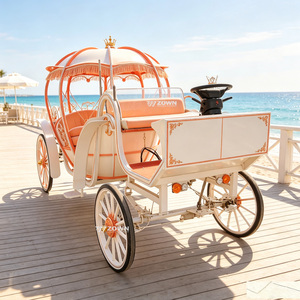 Venta al por mayor de fábrica: Carruaje de calabaza de alta gama con tracción de caballos para turismo, resort, atracciones, festivales, celebraciones, desfiles y exhibiciones. - Product Image 1