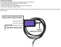 Capteur de sol Modbus RS485 7-en-1 : mesure l'humidité du sol, la température, l'humidité relative, l'EC, le pH, le NPK, pour utilisation en extérieur