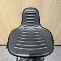 Tabourets de travail en cuir polyuréthane PU de haute qualité avec base en nylon, chaises pour bureau laboratoire hôpital Studio réception caissier centre commercial