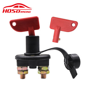 Interrupteur de coupure de courant automobile Hoso Racing, interrupteur de batterie, coupe-circuit moteur, capuchon noir KG13 pour remplacement et réparation - Product Image 1