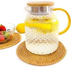 Posavasos y Salvamanteles de Bambú Natural Tejidos a Mano, Tradicionales Chinos, No Tóxicos, Resistentes al Calor, con Patrón Sólido, para Platos, Regalo, Hogar, Fiesta - Product Image 5