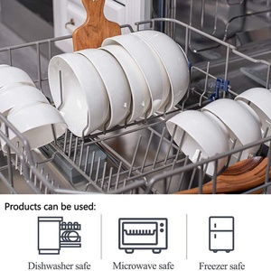 Cuencos fuertes de porcelana blanca para sopa, cuencos grandes para cereales y fideos, con Base ancha, para cocina, aperitivos, arroz - Product Image 3