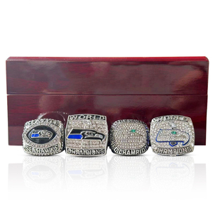 Anillo de Campeonato de los Seattle Seahawks de la <span class=keywords><strong>NFL</strong></span> 2005-2014, Joyería Deportiva de Fútbol Americano, Regalo Conmemorativo, Venta al Por Mayor - Product Image 1