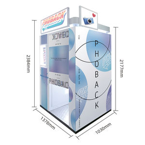 JLJ全新设计一体机照相亭大头粘贴自拍吊舱照相亭即时照相亭打印机带付款 - Product Image 3