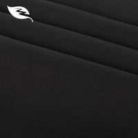 Robe Abaya en Chiffon Noir de Polyester 150 g/m² de Haute Qualité pour Musulmanes, Respirante, Anti-Boulochage, Tricotée en Trame, Échantillon Gratuit