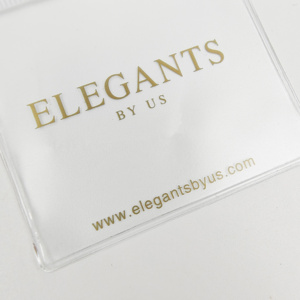 Sac en PVC à fermeture éclair givré avec logo personnalisé, petit sac à fermeture éclair, pochette en plastique pour l'emballage de bijoux - Product Image 5