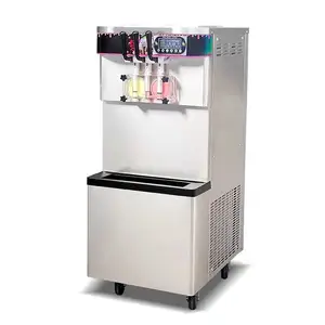 Venta al por mayor totalmente automática helado que hace la máquina-Máquina de helado suave, máquina de helados de calle totalmente automática, excelente calidad, barata