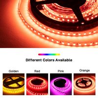 Bande lumineuse LED COB flexible découpable haute densité 24V 2700K ETL CE 896 LED IP20 RGB+CCT avec télécommande pour aménagement paysager