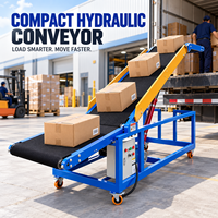 Système de convoyeur à bande compact pour le transfert de cartons du sol à la hauteur - Fabricant de convoyeurs à bande télescopiques