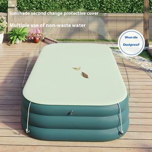 Glissière gonflable de la piscine des enfants gonflables automatiques avec la grande <span class=keywords><strong>pataugeoire</strong></span> de couverture - Product Image 2