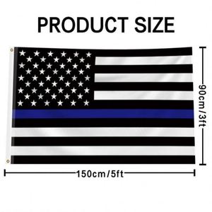 ธงผ้าพรีเมียมขนาด 3x5 ฟุต พิมพ์ลายเส้นสีน้ำเงินบางๆ แบบกำหนดเอง สีสันสดใส สำหรับโปรโมชั่นยานยนต์ โฆษณา พิมพ์ดิจิทัล - Product Image 2