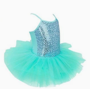 Vestido <span class=keywords><strong>de</strong></span> Ballet Brillante para Niñas, Leotardo <span class=keywords><strong>de</strong></span> Danza con Lentejuelas y Falda <span class=keywords><strong>de</strong></span> Tul, Disfraz <span class=keywords><strong>de</strong></span> Bailarina para Niñas - Product Image 1