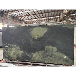 Azulejos de Cerámica Esmaltada Brillante con Diseño de Mármol Verde Pradas de 2700x1200mm, Losas de Piedra Sinterizada para Paredes y Pisos, Ladrillo Refractario para el Hogar - Product Image 4
