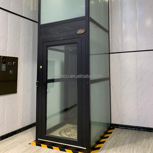 Grosir Lift Lift dometik 2-4 lantai Modern PVC penumpang Lift untuk rumah perumahan AC Gearless Mall - Product Image 3