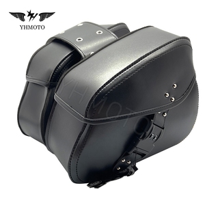 Für Kawasaki Z900RS W800 Suzuki <span class=keywords><strong>SV650X</strong></span> Universelle Motorrad-Leder-Satteltasche mit Zahlenschloss Links Rechts Satteltaschen-Set - Product Image 3