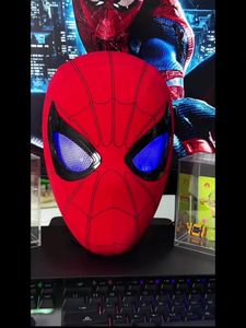 Casco Unisex di Spider-Man con <span class=keywords><strong>Maschera</strong></span> Occhi Mobile LED Riutilizzabile Traspirante Maschere per Feste di Halloween - Product Image 2