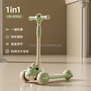 <span class=keywords><strong>Petit</strong></span> <span class=keywords><strong>dinosaure</strong></span> pliant scooter pour enfants 3-8 ans enfants <span class=keywords><strong>pieds</strong></span> 3 roues coup de pied scooter pour enfants - Product Image 5
