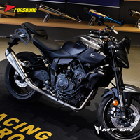 Système d'échappement de moto en acier inoxydable de qualité supérieure, prix de gros usine Forsound, pour Yamaha MT07 FZ07 2014-2026