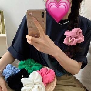 बालों के संबंध तकिया प्लग रस्सी बालों के सहायक उपकरण ठोस रंग के बाल टाई - Product Image 3