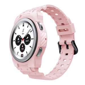 Custodia in Silicone + Cinturino per <span class=keywords><strong>Samsung</strong></span> Galaxy <span class=keywords><strong>Watch</strong></span> <span class=keywords><strong>4</strong></span>, Bracciale Sportivo Integrato per Modelli Classic 46mm 42mm - Product Image 3