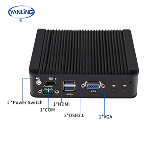 New pfsense Router PC i226v 2.5 gam Card mạng j4125 không quạt Mini PC 4LAN tường lửa mini máy chủ - Product Image 4