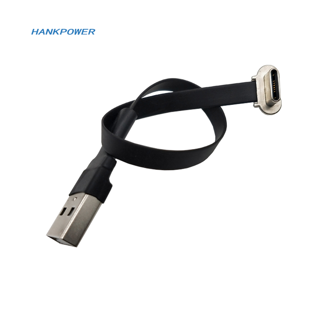 FPV USB a Male FFC Super Soft Flat Flex Thin Flat 90 Degree USB Type C FPC Charging Ribbon Cable