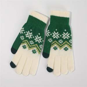 Guantes de Invierno para Mujer, Tejidos con Jacquard, para Pantallas Táctiles, Estilo Sencillo para Uso Diario y al Aire Libre - Product Image 4