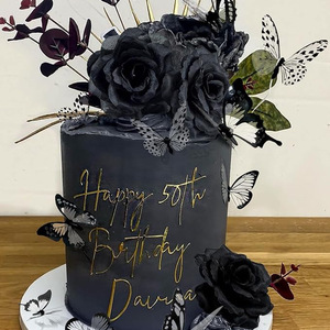 Adornos para Pastel <span class=keywords><strong>de</strong></span> Halloween, Castillo Negro con Murciélago y Bandera, Calabaza, Bruja, Decoración para Fiesta <span class=keywords><strong>de</strong></span> Halloween - Product Image 3