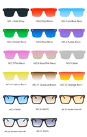 Vente chaude nouvelle mode tendance lunettes de soleil carrées sans monture Protection UV400 lunettes de soleil de pêche en plein air