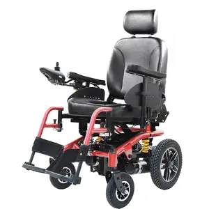 KSM-510 All Terrain Heavy Duty Power Wheelchair Useful Transport Equipment Remote Control Electric Wheelchair With Luxury Seat