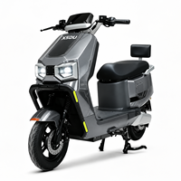 Nouvelle moto électrique durable à longue autonomie, moteur 1500W, deux roues, batterie au lithium 60V 72V