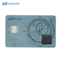 Kartu Pintar Biometrik RFID Wisecard Mini Tag Ukuran CR80 PVC/ABS/PET 13.56MHz NFC Blocking Tahan Air untuk Paspor dan Kartu Pintar