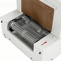 Machine d'emballage automatique à tunnel thermique pour film PVC, boîtes et bouteilles alimentaires, modèle Mesh 3020