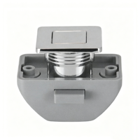 Loquet à bouton-poussoir carré antivol pour porte d'armoire, tiroir, placard, camping-car, caravane, avec poignée en ABS