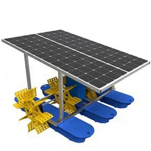 Wholesale solar powered paddle wheel aquaculture machine aerator on sale