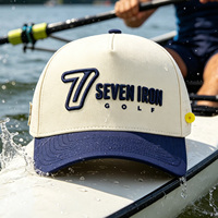 Gorra de 5 Paneles con Visera Curva HS41 de Alta Calidad, Impermeable, de Secado Rápido y Transpirable, con Logotipo Bordado Personalizado, Unisex, para Senderismo y Navegación