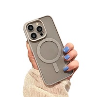 Coque de téléphone magnétique antichoc en TPU acrylique coloré HMJ Wholesale pour iPhone 17 Pro Max/16/15/14/13/12/11