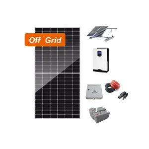 5000W 3 Phase 3KW 8KW 10KW 12KW Off-Grid Power Energy Off Grid Full Solar System For Home