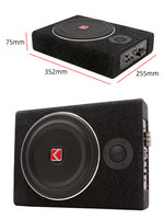 Caisson de basses de voiture avec haut-parleurs amplificateur 600w Audio actif 12V 8 pouces caisson de basses de voiture